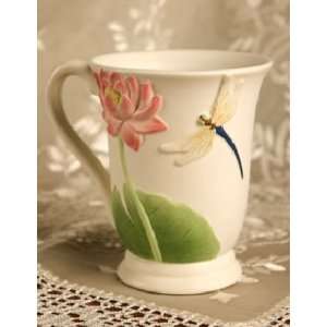  Dragonfly & Waterlily Coffee Mug By Ibis & Orchid Designs 