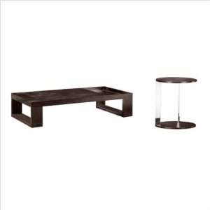   Madera Carrera Coffee Table Set in Stained Chocolate: Kitchen & Dining