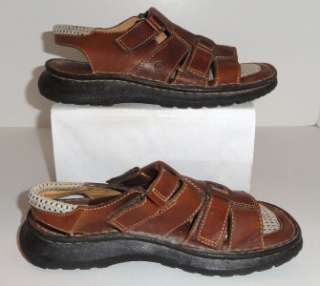 Born Womens W5674 Brown Leather Sandals Size 8 M EUR 39  
