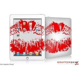  iPad Skin   Big Kiss Lips Red on White   fits Apple iPad 