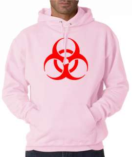 Biohazard Hazmat Hazard Symbol 50/50 Pullover Hoodie  