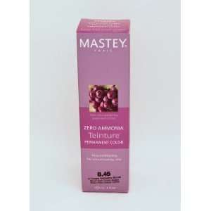 Mastey Teinture Zero Amonia High lift Permanent Hair Color #8.45 Light 