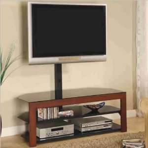   Casual Contemporary Media Console with Bracket: Furniture & Decor