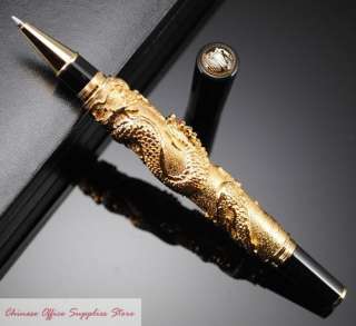 JINHAO Golden Chinese Dragon Rollerball Pen New  