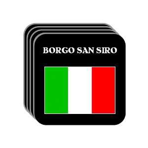  Italy   BORGO SAN SIRO Set of 4 Mini Mousepad Coasters 