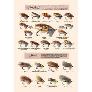  Fly Fishing Lures: Standard and Hair 44X66 Canvas: Home 