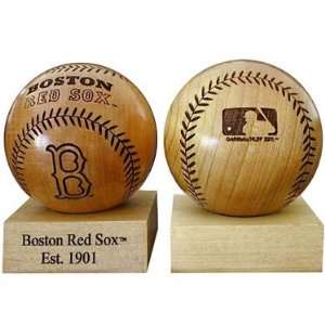  Grid Works Boston Red Sox Engraved Wood Baseball Sports 