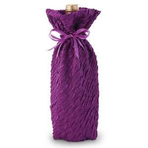  Magnificent Magenta Single Wine Bottle Fabric Gift Bag w 