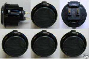 Sanwa 6 Button OBSF 30 Black Grey 30mm diameter  