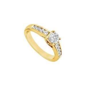    Diamond Engagement Ring : 14K Yellow Gold   1.00 CT TDW: Jewelry