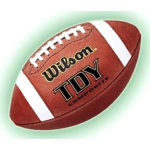  Wilson TDS Composite Leather Youth Game Football: Sports 
