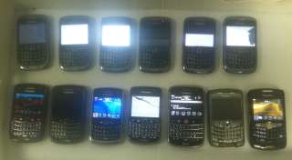 Lot of 13 RIM Blackberry Curve 9330 8900 8350i 8320 Bold 9700 9650 