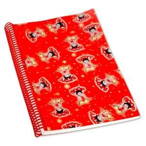   Spiral Bound Notebook (College Ruled)6x9 , Changing Image pattern, Red