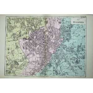  1881 Plan Bradford Map England Horton Park Bowing