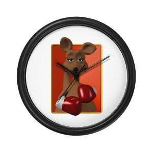  Kangaroo With Boxing Gloves Funny Wall Clock by  