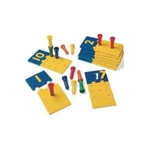  Sammons Preston Number Puzzle Boards and Pegs: Health 