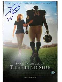 MICHAEL OHER AUTOGRAPHED BLIND SIDE MOVIE POSTER 11X17  