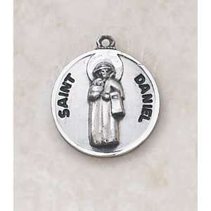    Sterling Silver St. Daniel with 20 Chain, 3/4 Diam. Jewelry