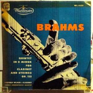 Brahms Quintet in B Minor for Clarinet and Strings Wlach, Westminster