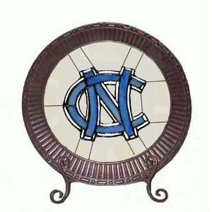  North Carolina Tarheels UNC Glass Charger Plate: Computers 