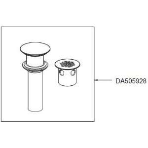 Danze DA505928 1 1/4 Grid strainer, with and without Overflow Faucet 