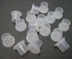 Lot Of 100 Small Size 11mm Steady Plastic Tattoo Ink Cap Cups Supply 