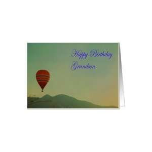  Grandson happy birthday Hot Air Balloon Card: Toys & Games