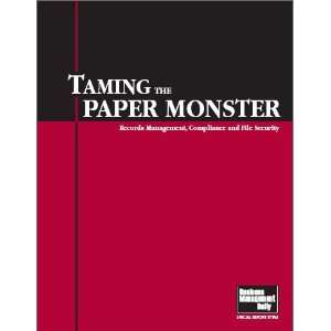  Taming the Paper Monster (9781880024300) Business 