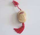 Tagua Nut Vegetable Palm Ivory Santa Claus Pendant