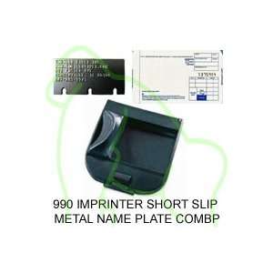   Imprinter 100 Short Slip 1 Metal Name Plate Combo: Office Products