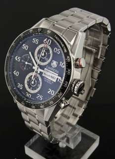 Tag Heuer Carrera CV2A10 Stainless Steel Mens Chronograph Watch 