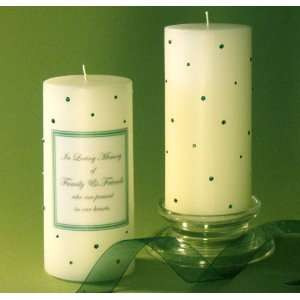  Emerald Green Swarovski Crystal Memorial Candle: Home 