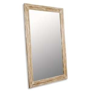  Brignoles Rustic White Gray Wash Grande Floor Mirror: Home 
