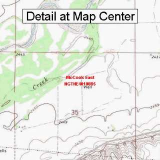  USGS Topographic Quadrangle Map   McCook East, Nebraska 