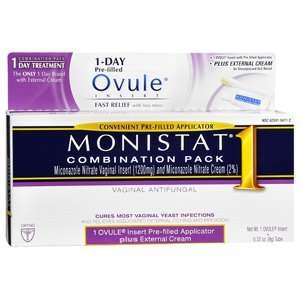  PACK OF 3 EACH MONISTAT 1 COMBO PACK PREFILL 9GM PT 