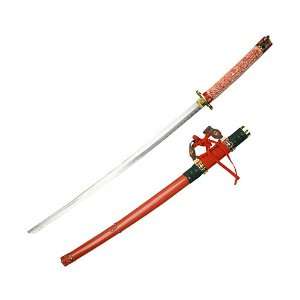  Jin Tachi Full Tang Katana Ivory Red