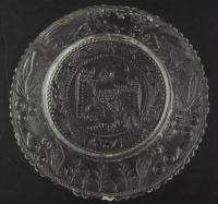 Antique Boston and Sandwich Flint Glass Eagle 1831 Cup Plate RL 662 