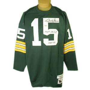  Bart Starr Green Bay Packers Autographed 1966 Style Green 