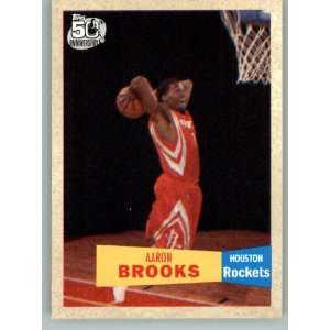 : 2007 08 Topps 1957 58 Variations #135 Aaron Brooks   Portland Trail 