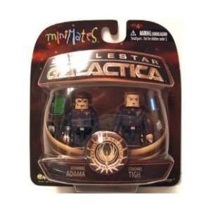   Minimates 2 Pack Series 2 Admiral Adama & Col. Tigh Toys & Games