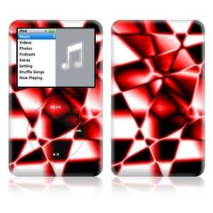  Apple iPod 6th Gen Classic Decal Skin   Abstract Red 