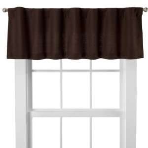   Essentials® Sailcloth Window Valance   Brown (54x15): Home & Kitchen