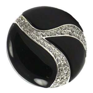  Black Onyx Wishbone Ring: Jewelry