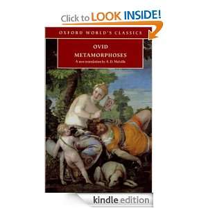 Metamorphoses Ovid, E. J. Kenney, A. D. Melville  Kindle 