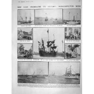   : 1909 HUDSON FULTON SHIPS CLERMONT ALTEN BRUER KRAUS: Home & Kitchen