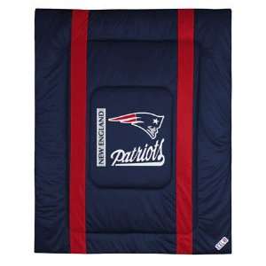  New England Patriots Sideline Comforter   Twin Bed: Sports 