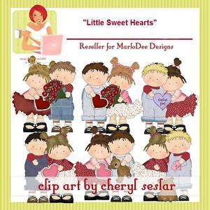 Little SweetHearts Valentine Clipart Digital Design  