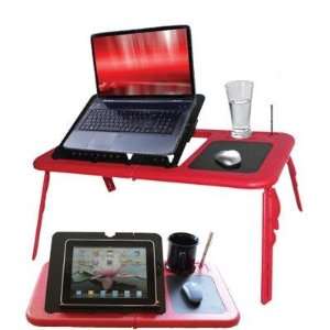  Laptop Table w/fan Red/Black Electronics