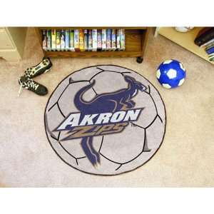  BSS   Akron Zips NCAA Soccer Ball Round Floor Mat (29 