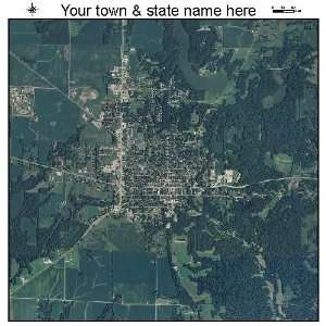   Aerial Photography Map of Rockville, Indiana 2010 IN 
